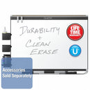 Quartet Gloss-Finish Porcelain Dry Erase Board, Wall Mounted, 36"H x 48"W, White - P554GP2