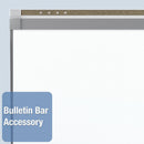 Quartet Gloss-Finish Porcelain Dry Erase Board, Wall Mounted, 36"H x 48"W, White - P554GP2