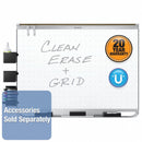 Quartet Gloss-Finish Steel Dry Erase Board, Wall Mounted, 36 inH x 48 inW, White - TEM544A