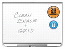 Quartet Gloss-Finish Steel Dry Erase Board, Wall Mounted, 36"H x 48"W, White - TEM544G