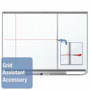 Quartet Gloss-Finish Steel Dry Erase Board, Wall Mounted, 36"H x 48"W, White - TEM544G