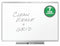 Quartet Gloss-Finish Melamine Dry Erase Board, Wall Mounted, 24 inH x 36 inW, White - TE543AP2