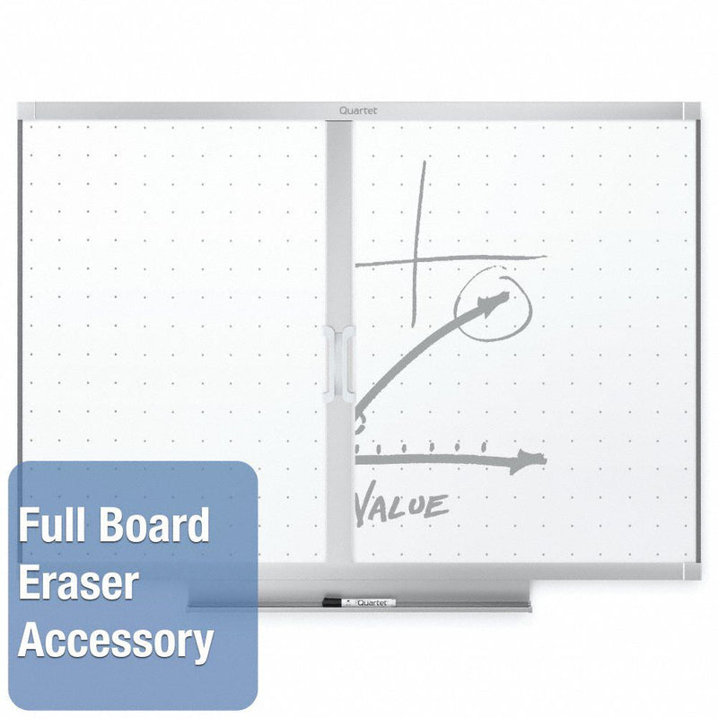 Quartet Gloss-Finish Melamine Dry Erase Board, Wall Mounted, 36"H x 48"W, White - TE544AP2