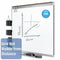 Quartet Gloss-Finish Melamine Dry Erase Board, Wall Mounted, 48 inH x 96 inW, White - TE548AP2