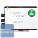 Quartet Gloss-Finish Melamine Dry Erase Board, Wall Mounted, 36"H x 48"W, White - TE544MP2