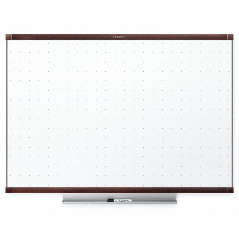 Quartet Gloss-Finish Melamine Dry Erase Board, Wall Mounted, 36"H x 48"W, White - TE544MP2