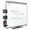Quartet Gloss-Finish Melamine Dry Erase Board, Wall Mounted, 24 inH x 36 inW, White - TE543GP2