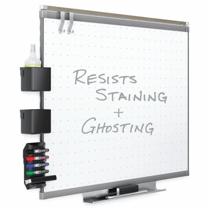 Quartet Gloss-Finish Melamine Dry Erase Board, Wall Mounted, 24 inH x 36 inW, White - TE543GP2