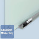 Quartet Gloss-Finish Glass Dry Erase Board, Wall Mounted, 24"H x 36"W, Frosted White - G3624F