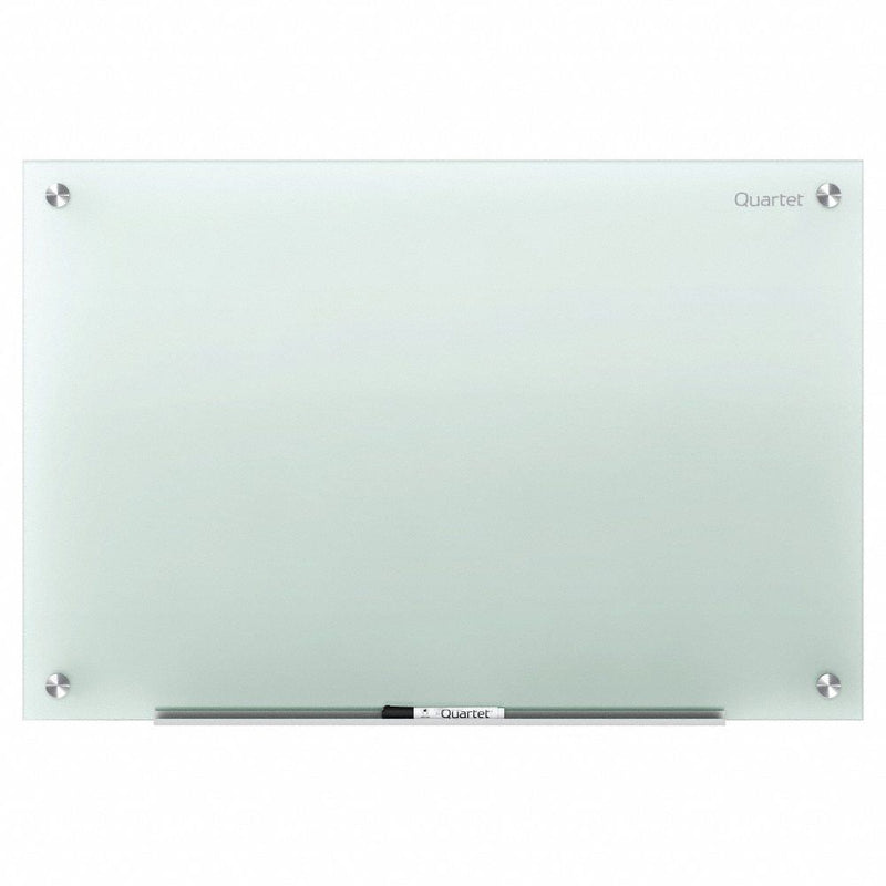 Quartet Gloss-Finish Glass Dry Erase Board, Wall Mounted, 36"H x 48"W, Frosted White - G4836F