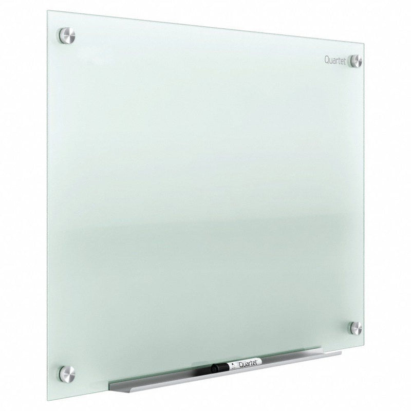 Quartet Gloss-Finish Glass Dry Erase Board, Wall Mounted, 36"H x 48"W, Frosted White - G4836F