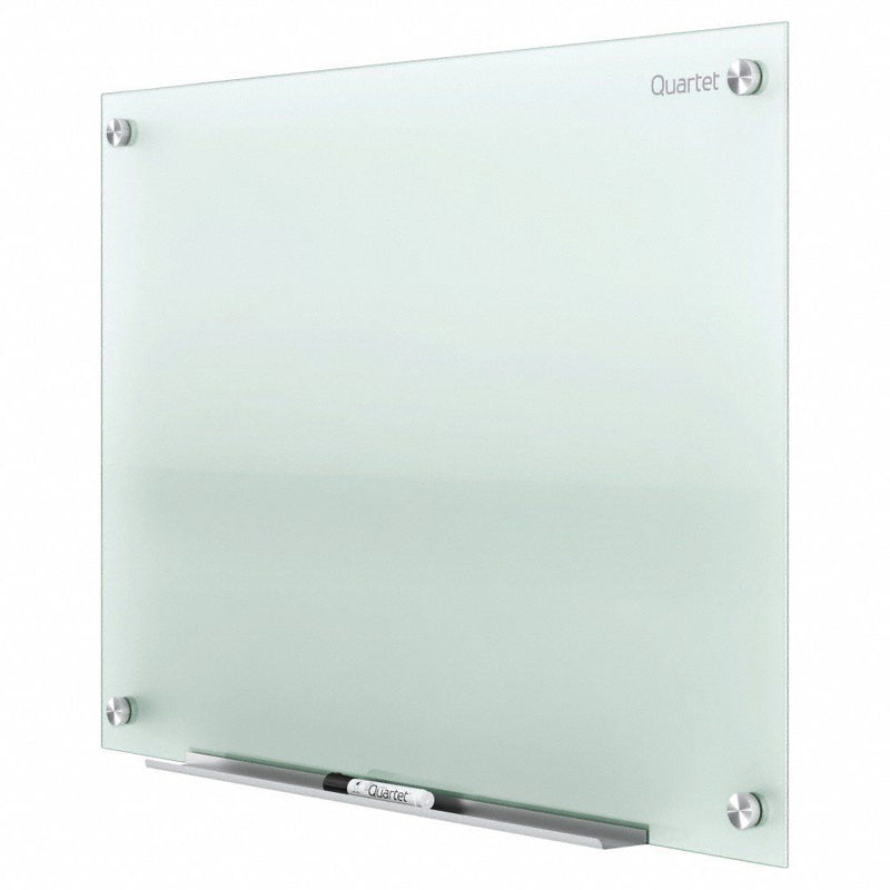 Quartet Gloss-Finish Glass Dry Erase Board, Wall Mounted, 36"H x 48"W, Frosted White - G4836F