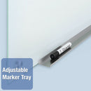 Quartet Gloss-Finish Glass Dry Erase Board, Wall Mounted, 36"H x 48"W, White - G4836W