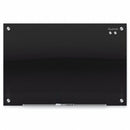 Quartet Gloss-Finish Glass Dry Erase Board, Wall Mounted, 36"H x 48"W, Black - G4836B