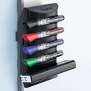 Quartet Plastic Marker Holder, 6 1/2 inW, Black - 85377