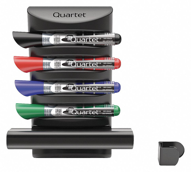 Quartet Plastic Marker Holder, 6 1/2 inW, Black - 85377