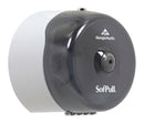 Georgia-Pacific Toilet Paper Dispenser, SofPull(R), Smoke, Center Pull, (1) Roll Dispenser Capacity, Plastic - 56513