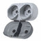 Georgia-Pacific Toilet Paper Dispenser, SofPull(R), Smoke, Center Pull, (2) Rolls Dispenser Capacity, Plastic - 56516