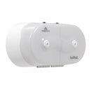 Georgia-Pacific Toilet Paper Dispenser, SofPull(R), White, Center Pull, (2) Rolls Dispenser Capacity, Plastic - 56518