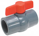 Top Brand Ball Valve, PVC, Inline, 1-Piece, Pipe Size 1 in, Connection Type FNPT x FNPT - 32H956