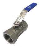 Top Brand Fire Safe Ball Valve, 316 Stainless Steel, Inline, 1-Piece, Pipe Size 1 in - 32H983