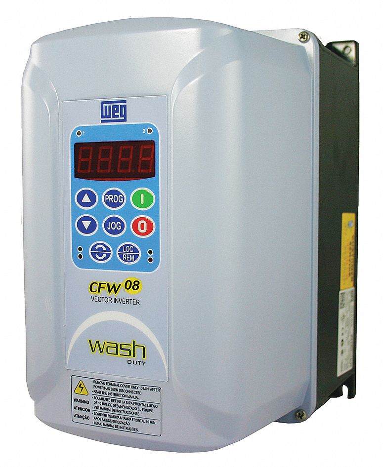 WEG Variable Frequency Drive,20 hp Max. HP,3 Input Phase AC,480V AC Input Voltage - CFW080300TGN4A1Z