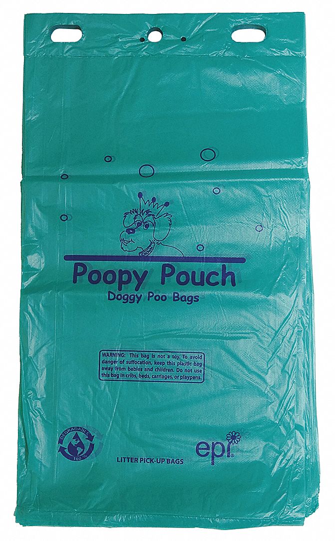 Poopy Pouch Pet Waste Bag, 1 gal, Width 13 in, Height 13 in, PK 12 - PP ...