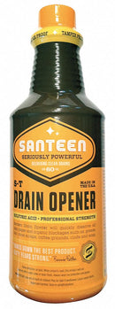Santeen Drain Opener, 1 qt. Bottle, Sulfur Liquid, Ready to Use, 12 PK - 200