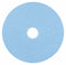 3M 19 in Non-Woven Polyester Fiber Round Burnishing Pad, 1500 to 3000 rpm, Light Blue, 5 PK - 3050-19