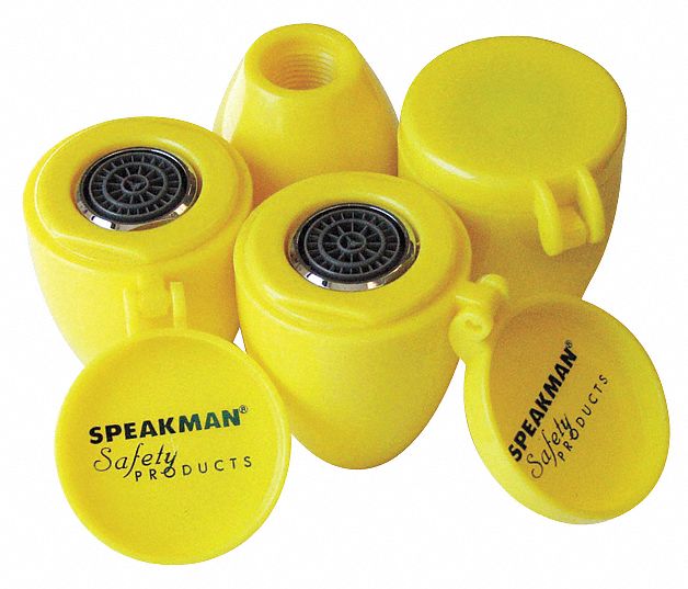 Speakman Aerated Spray Head Assembly, Plastic, For Use With Speakman Eyewash, PK 4 - RPG38-0379