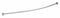 Franklin 60 inL x 1 inD Bright Curved Shower Rod, Includes: Mounting Hardware - 211-5BS