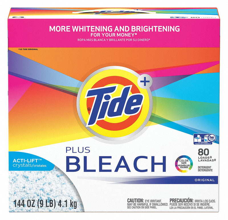 Tide Laundry Detergent with Bleach, Cleaner Form Powder, Cleaner Container Type Box - 84998