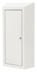 Oval CSLRST-010700 Surface Mounted, Ligature Resistant, Powder Coated Steel (White), Solid Door