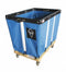 Tough Guy Permanent Vinyl Liner Basket Truck, 7.5 cu ft, Blue, 30 in x 20 in x 27 in - 33W303