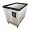 Tough Guy Permanent Canvas Liner Basket Truck, 24.9 cu ft, White, 48 in x 32 in x 36 1/2 in - 33W337