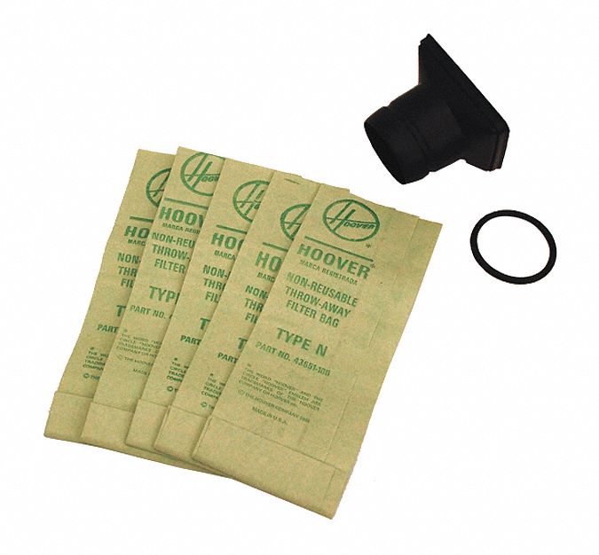 Hoover Vacuum Bag, Paper, Standard Bag Filtration Type, For Vacuum Type Upright Vacuum - 4010050N