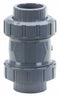 Georg Fischer Check Valve, 2 in, Single, Inline Spring, PVC, Socket/Threaded x Socket/Threaded - 161562107