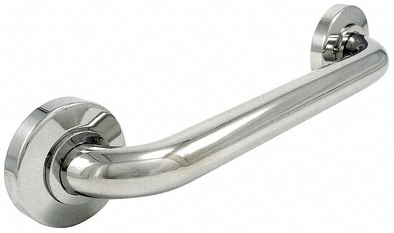 WingIts Length 42 in, Taper Flange, Stainless Steel, Platinum Grab Bar, Silver - WPGB5PS42TAP