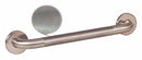 WingIts Length 24 in, Knurled, Stainless Steel, Premium Grab Bar, Silver - WGB5SSKN24
