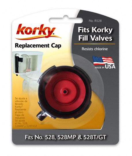 Korky Valve Cap, Fits Brand Universal Fit, For Use with Series Universal Fit, Toilets, Gravity Tanks - R528