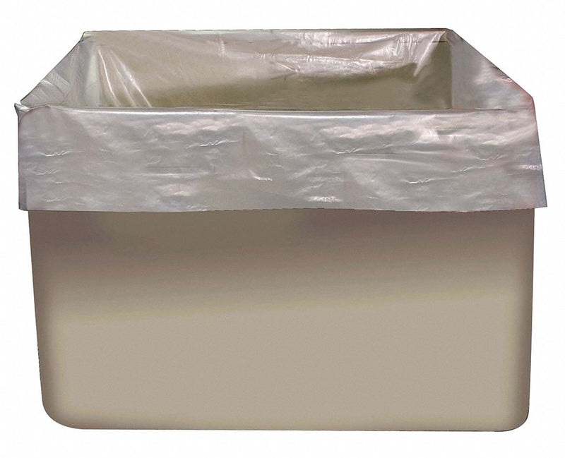 Cellucap Trash Bag, 46 gal., LLDPE, Coreless Roll, Clear, PK 25 - PL514574