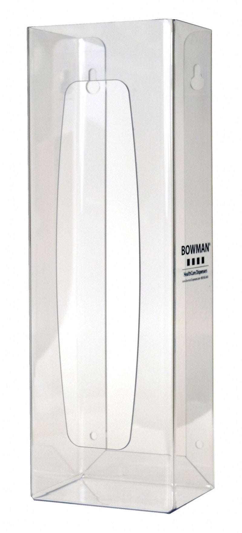 Bowman Dry Wipe Dispenser, CL, Pop Up Dispenser Box, (150) Wipes, Plastic, Clear - CL003-0111