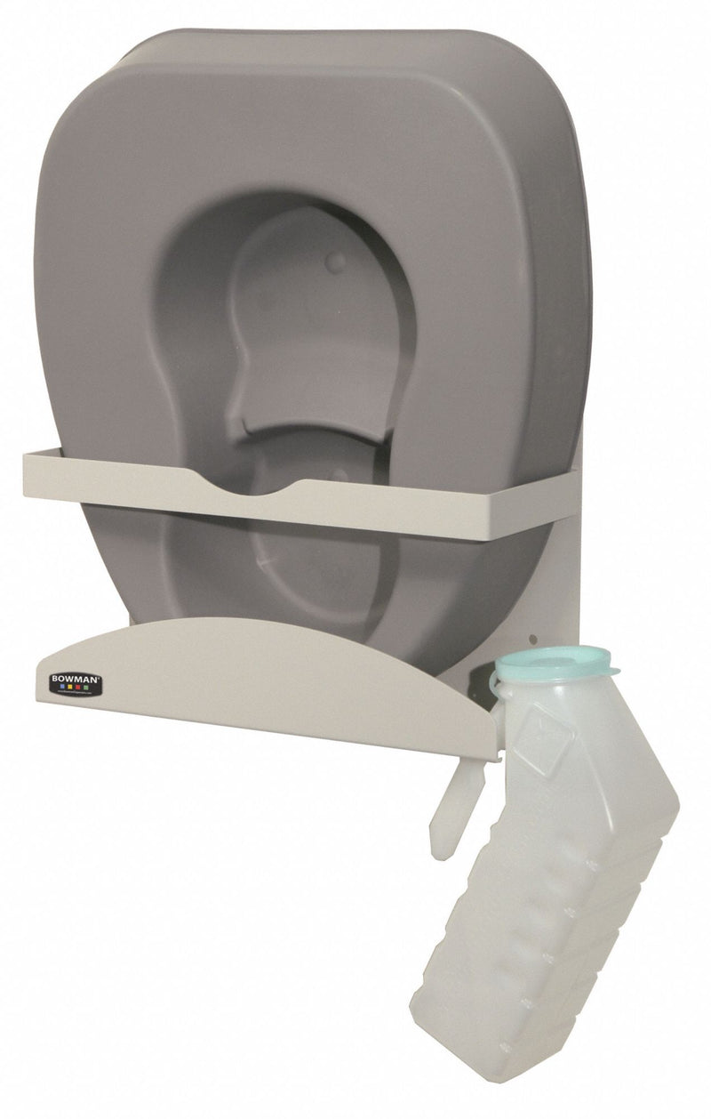 Bowman Bedpan/Urinal Dispenser, 12-11/32 in W x 12 in L x 4-43/64 in H - NC001-0512