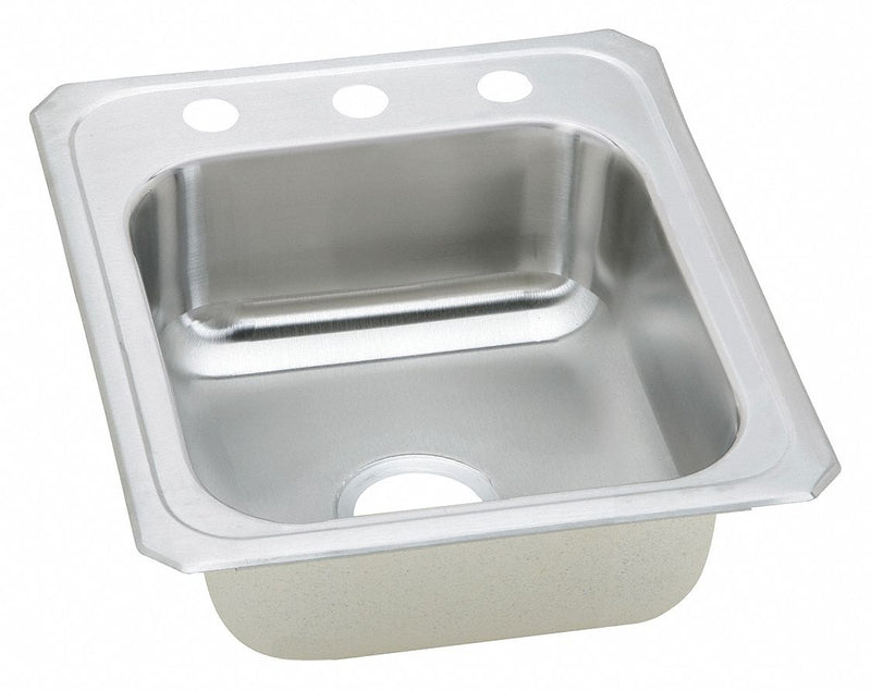 Elkay Elkay, Celebrity Series, 14 in x 15 3/4 in, Stainless Steel, Kitchen Sink - CR17213