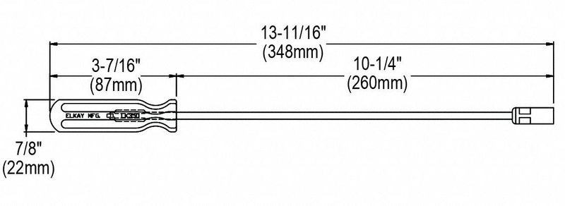 Elkay Screwdriver, For Use With "U" Channel Sinks, Fits Brand Elkay - LK350