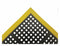 Condor Drainage Mat, 3 ft 4 in L, 28 in W, 7/8 in Thick, Rectangle, Black with Yellow Border - 34L279