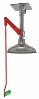 Hughes Emergency Shower, Ceiling Mount, Plastic, 2 3/4 in x 2 in Head Dia. - 23GV