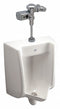 Zurn Vitreous China, White, Siphon Jet Urinal & Automatic Flush Valve, Wall, Top - Z5755.236.00