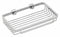 WingIts 5 inD x 8 inW x 2 1/4 inH Polished Stainless Steel Shower Basket - WRBPS8