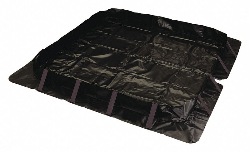 Black Diamond Snap-Up Containment Berm, 479 gal Spill Capacity, 8 ft Length, 8 ft Width, 12 in Height - BD-88